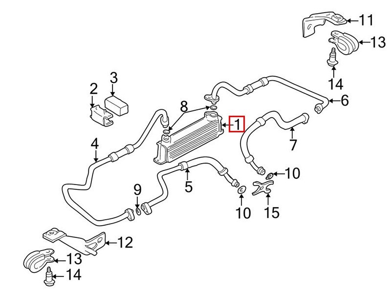 Engine Oil Cooler C2N1169 Jaguar XKR 4.2 SC