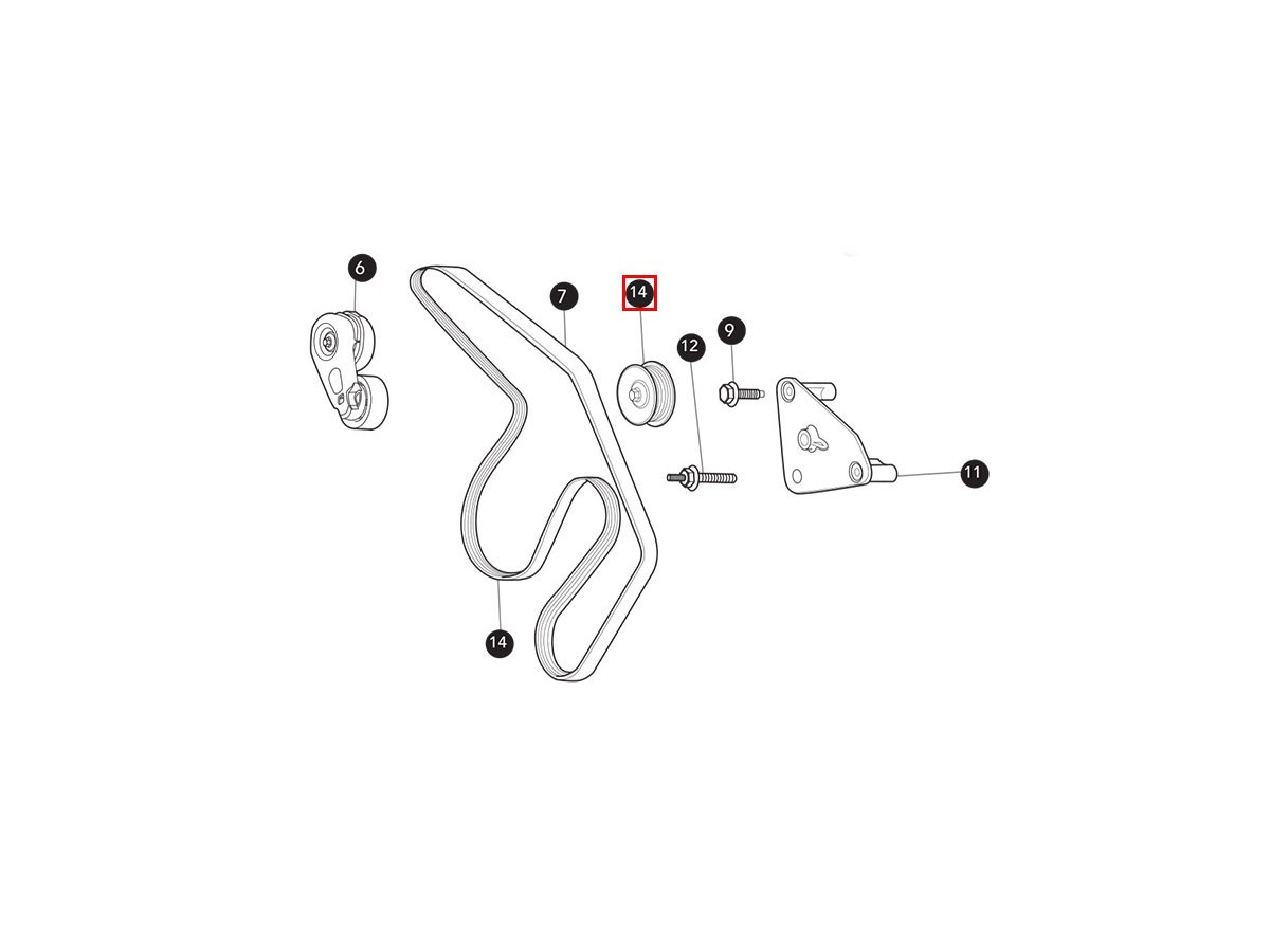 Gates Drive Belt – Poly-V/Serpentine For Jaguar X-TYPE 2.0 & 2.2 Diesel (2003-2009), Power Steering, 060019-E1510HDI-AAC