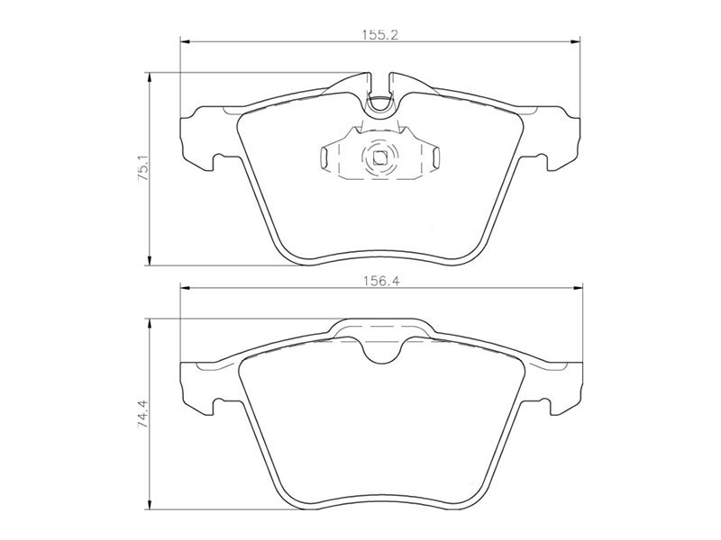 Front brake pad set Jaguar XF SV8