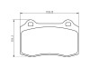 Rear brake pad set Jaguar XJR X350 / S-Type R