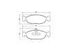Brake pad set rear Jaguar XJ X300