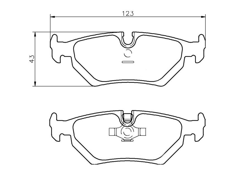 Brake pad set rear Jaguar XJ40