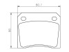 Brake pad set rear Jaguar XJ Series I, II & III