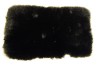 Sheepskin floor mats samples black