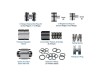 ZF 6HP26 valve body repair kit